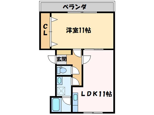 メゾンＭｂ中須賀の物件間取画像